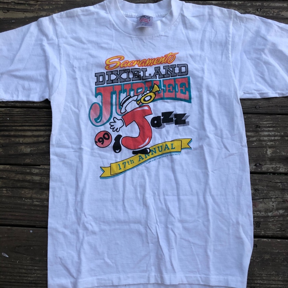 Vintage Sacramento 90’ jazz festival shirt